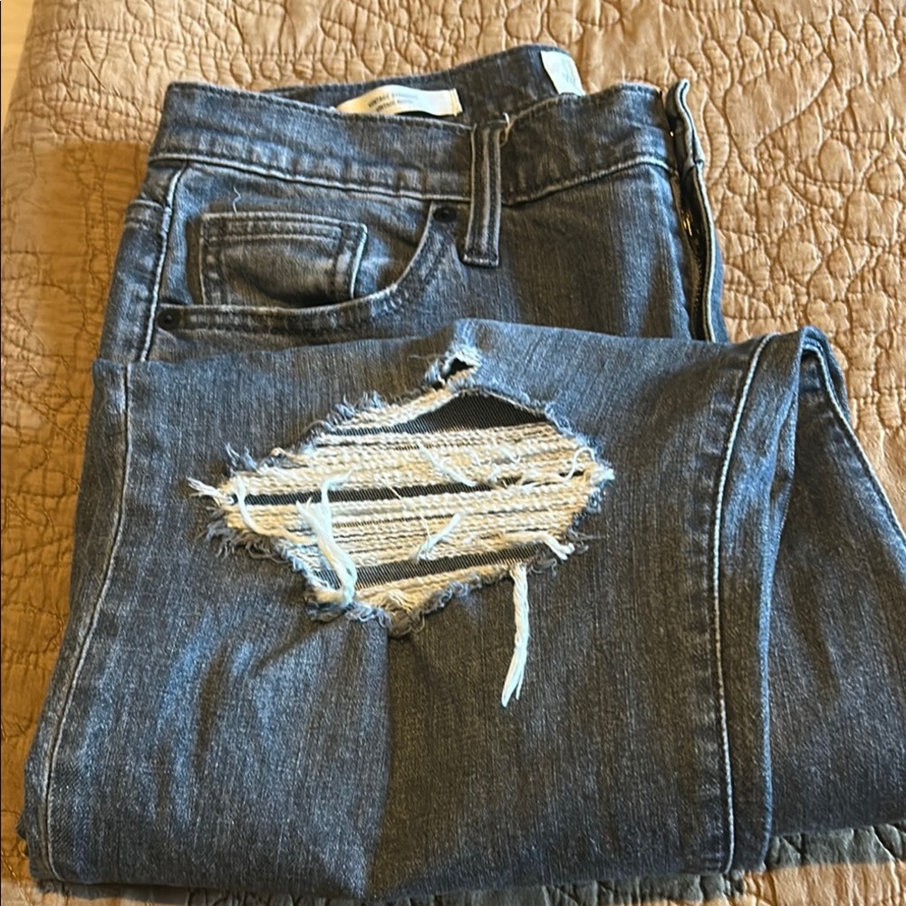 Stylish Blue Distressed Women Jeans